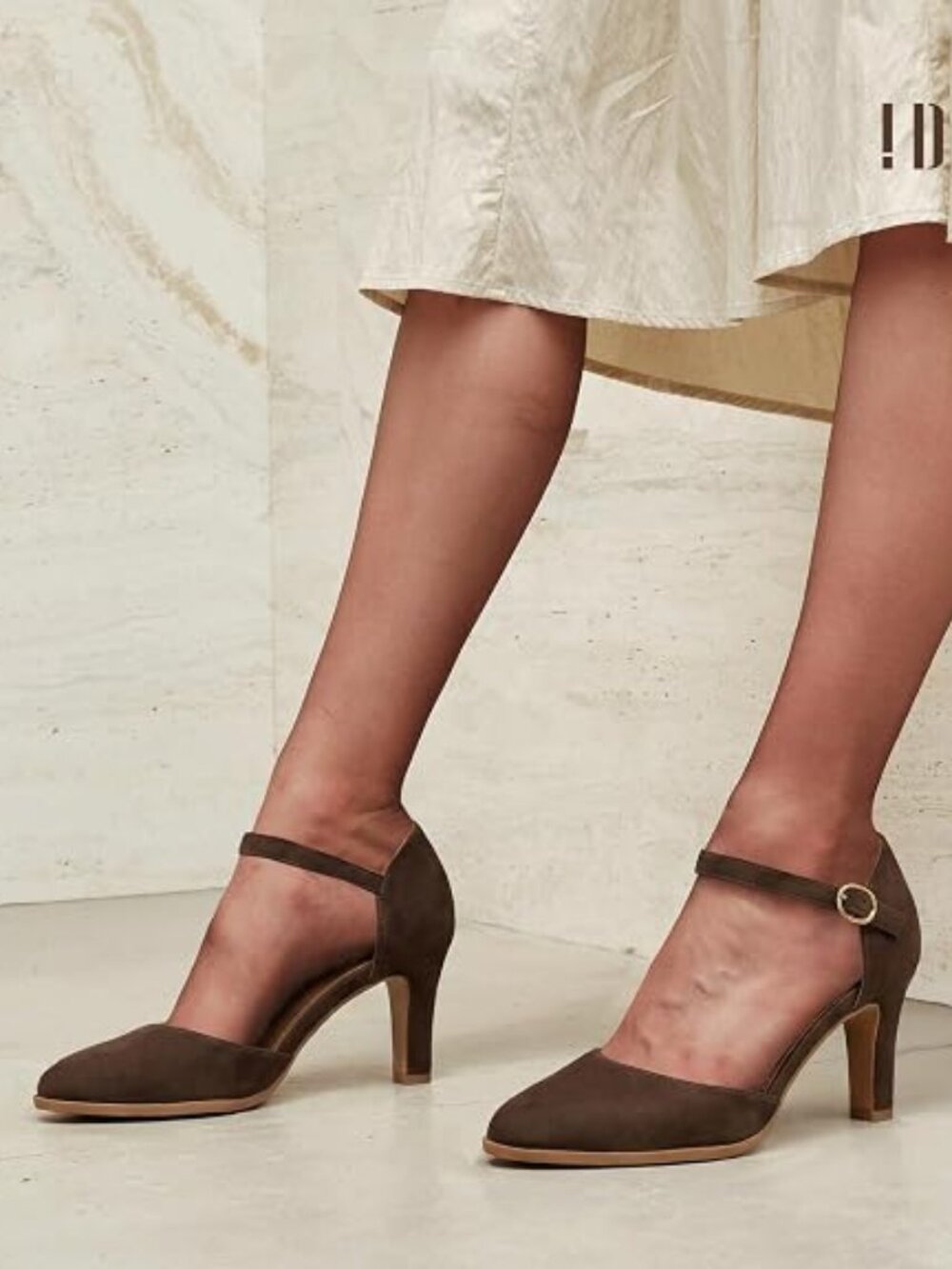Toe Chunky High Heels Comfortable Dress Shoes for Women Pumps Vintage Heels Dres